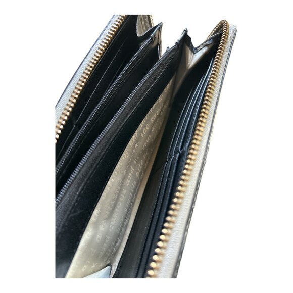 Pre-loved KATE SPADE Grey Patent Leather Zip Around Wallet - Picture 5 of 7